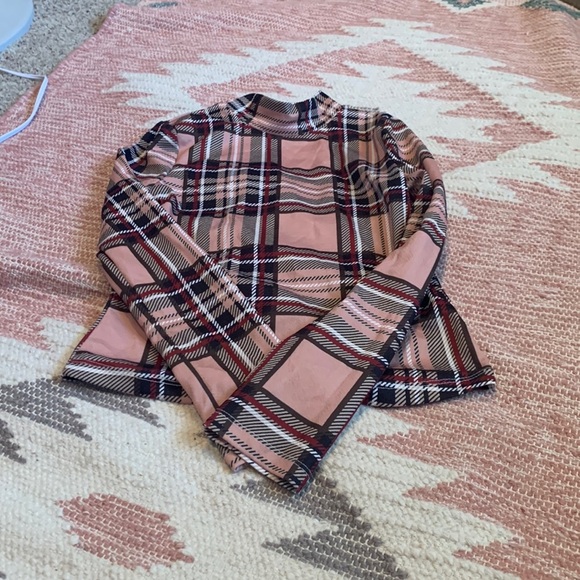 Plaid Turtleneck - Picture 1 of 3
